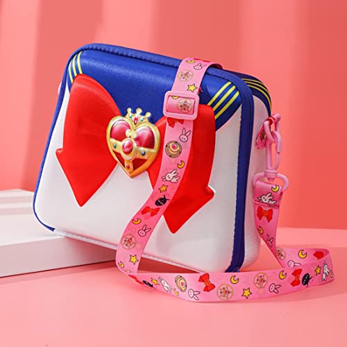 Cute Anime Cosplay Big Bow Top-Handle Purse Travel Shoulder Crossbody Bag for Women Girls