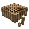 GreenWay 0.3oz / 8.5g Kraft Paperboard Lip Balm Tubes with Lids - 50 Pack Lip Gloss Tubes Refillable DIY Cosmetic Containers - Lip Balm Containers Chapstick Tubes Empty Holder Tubes - Brown