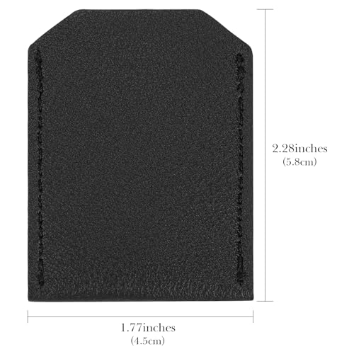 Linkidea 4 Pack Safety Razor Head Protector Cover, Shaving Travel Cover Handmade, Double Edge Safe Shaver Travel Accessories (Black)