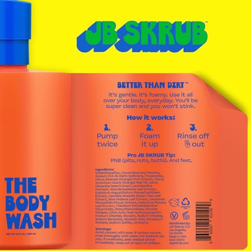 JB SKRUB The Face Pads, Face Wash, and Body Wash: Kid, Tween, and Teen Skin Care Essentials: Boost Confidence, Fight Acne, and Conquer Funk with Freshness