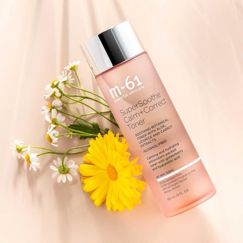 m-61 SuperSoothe Calm+Correct Toner | Calming, Soothing, Hydrating, Alcohol Free Toner. with Aloe, Botanicals, and Hyaluronic Acid, 5.0 Fl Oz