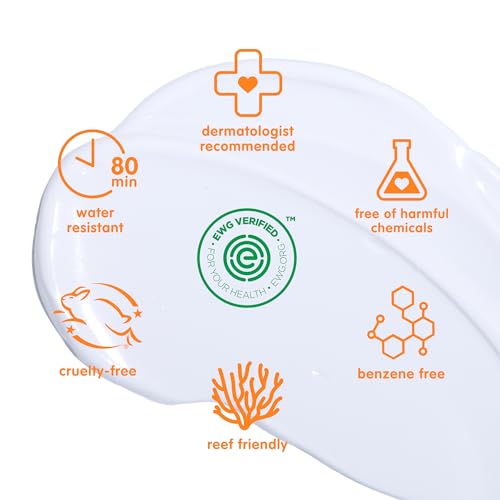 Thinkbaby SPF 30 Mineral Baby Sunscreen, Clear Zinc Oxide, 3 fl oz ? Natural, Water Resistant, Kids & Toddler Sun Protection, Reef Safe