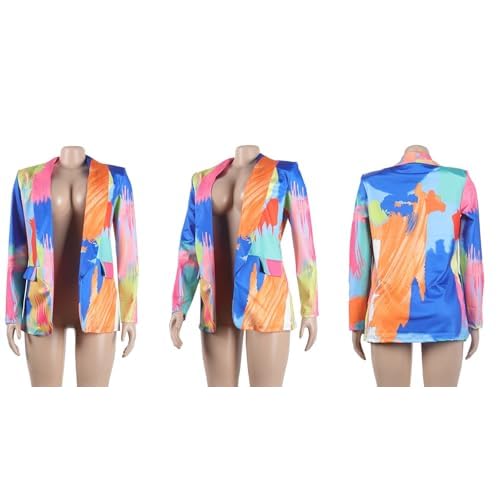 Casual Blazers for Women Fall Long Sleeve Open Front Business Work Blazer Jacket Plus Size
