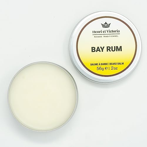 Beard Balm For Men - Moisturizing, Non-Greasy Beard Softener, Soothes and Nourish Beard and Skin, Prevents Dryness, Flaking, Dandruff, Skin Irritation, Ingrown Hairs, Handmade Beard Balm ? Bay Rum 56g