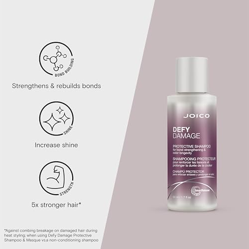 Joico Defy Damage Protective Shampoo | For Color-Treated Hair | Strengthen Bonds & Preserve Hair Color | With Moringa Seed Oil & Arginine