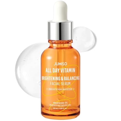 JUMISO All Day Vitamin Balancing Facial Serum - Korean Skincare 86.14% Vitamin Tree Extract 2% Niacinamide Hydrating Glow Face Serum Vegan Dermatologist Tested 1.69 fl oz