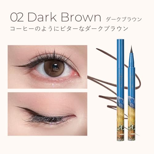 MilleF?e Painting Liquid Eyeliner, Ultra-Fine Liquid Eyeliner, Waterproof eyeliner, 0.01mm eyeliner, Long lasting (01 Black)