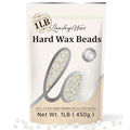 LANSLEYWAX White Hard Wax Beads, 1LB Wax Beans for Sensitive Skin & Full-Body Hair Removal, Brazilian/Bikini/Face/Legs/Eyebrow/Armpit/Chest Waxing Refill at Home for Women & Men, Stripless Formula