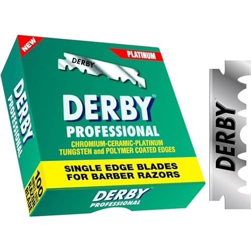 200 "Derby Professional" Single Edge Razor Blades for straight razor