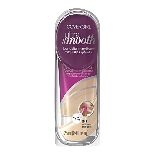 CoverGirl Ultrasmooth Foundation Plus Applicator, Soft Honey 845, 0.85 Fluid Ounce