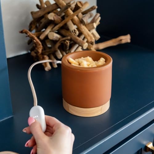 Happy Wax Clay Mod Max XL Warmer - Our Largest Warmer Ever! - Perfect for Great Rooms & Open Concept Spaces - for use with Scented Wax Melts