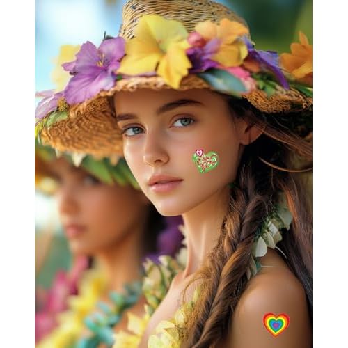 Y&C TENCOB Heart Temporary Tattoos | valentines day tattoos temporary Kids Teenages Women,Wedding Love Confession Couple Bridesmaid Party Temporary Stickers Tattoos Sticker for Boys Girls