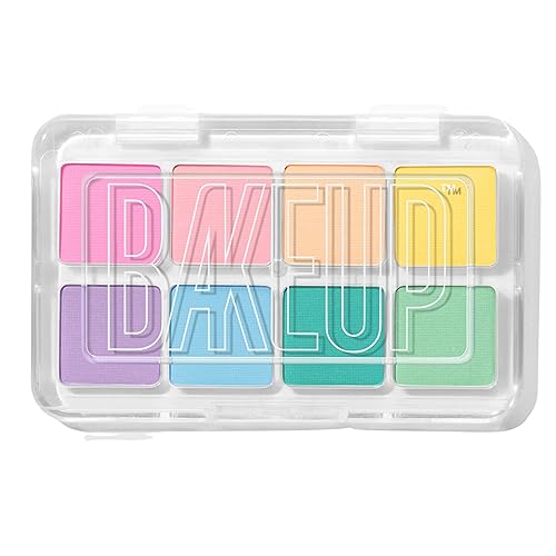 Pastel Eyeshadow Palette ? 8 Dreamy Shades, Micro Palm Size, Pressed Pigments & Eyeshadows, Blendable, Vegan, Cruelty-Free, Paraben-Free, palette matte, colourpop