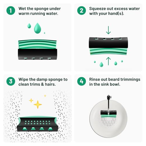 Mat's Beard Bar Ultimate v3.0 - Clean Up Beard Trimmings from Sinks and Countertops After Shaving - Best Gifts For Men