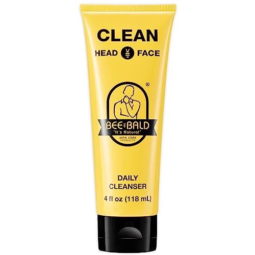 Bee Bald 2-Pack with CLEAN Hydrating Facial Cleanser, HEAL Post-Shave Healing Balm