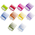 10-Pack Clipper Guards Set for Most Hair Clippers, Replacement Blades Protection Compatible with Wahl Clippers & Other Brands,Multicolor