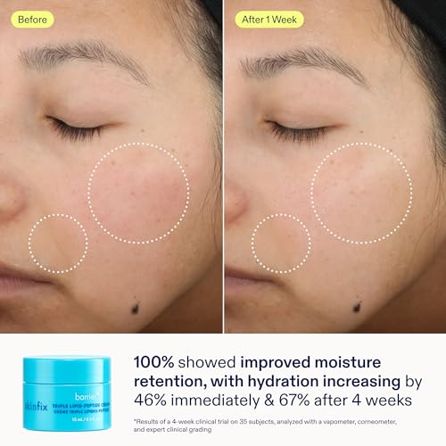 Skinfix Ultimate Hydration Jet Set - Includes Triple Lipid-Peptide Cream (1.7 fl oz), Barrier Balancing Water Cream (0.5 fl oz), and Ceramide + Ectoin Gentle Gel Cleanser - Vegan, Cruelty Free