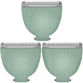 3Pcs Replacement Blades Compatible with Meridian Trimmer, Hygienic Ceramic Replacement Blades for Meridian Body Trimmer, Green