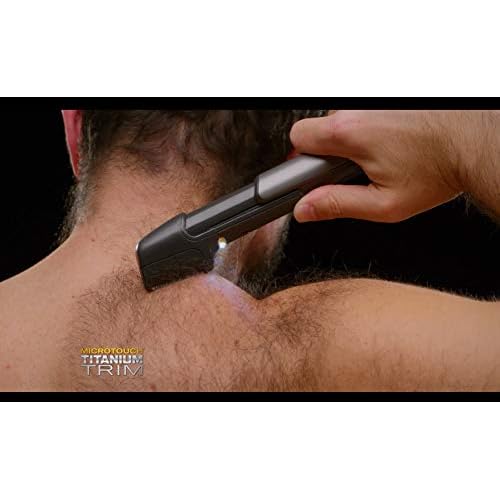 Micro Touch Titanium Trim, Lighted Hair Cutting Tool and Body Groomer (Pack of 2)