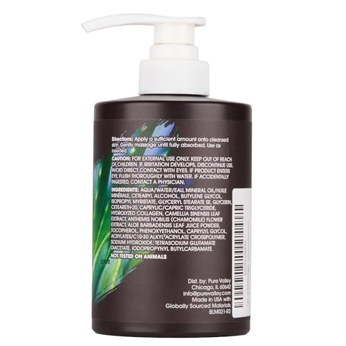 BLOOM IT'S A GREAT SKIN DAY! Men & Women Collagen Cream + AloeVera & Vitamin E Body Lotion & Face Moisturizer | Fragrance Free Skin Firming Lotion | Anti Aging Crepey Skin Tightening Cream | 15 Ounce