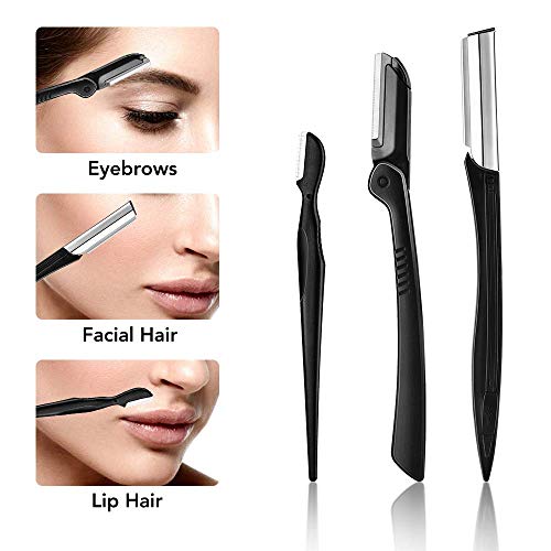 Eyebrow Razor, Eyebrow Kit, Multipurpose Exfoliating Dermaplaning Tool Face Razors for Women Girl, Eyebrow Grooming Set (11 in 1)