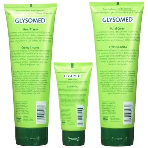Glysomed Hand Cream Combo Pack, 8.5 Fl Oz (2 Count) + 1.7 Fl Oz (1 Count)