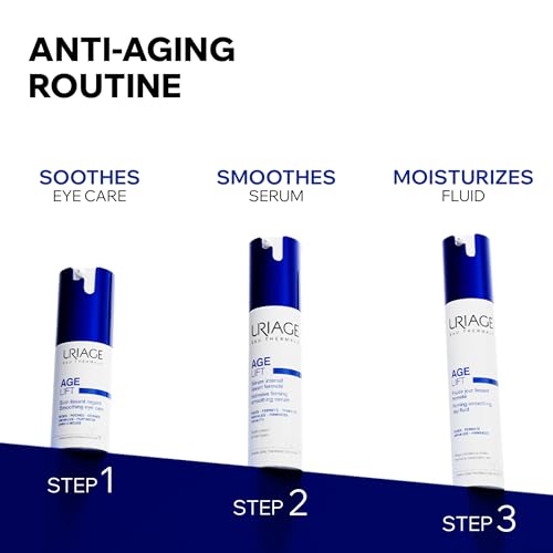 Uriage Age Lift Firming Smoothing Day Fluid 1.35 fl.oz. | Anti-Aging Fluid with Retinol, Hyaluronic Acid & Rose Fruit Extract that Reduces the Appearance of Fine Lines and Wrinkles