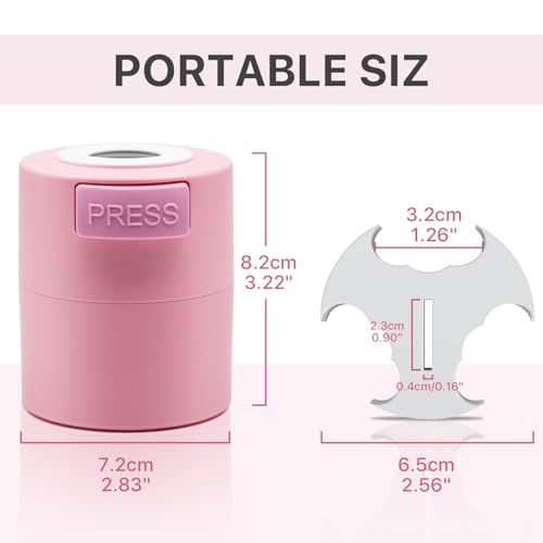 Pretty memory Eyelash Glue Storage Container with Thermometer, Lash Glue Holder Eyelash Extensions Adhesive Jar Stand Sealed Lash Extension Supplies, Pink