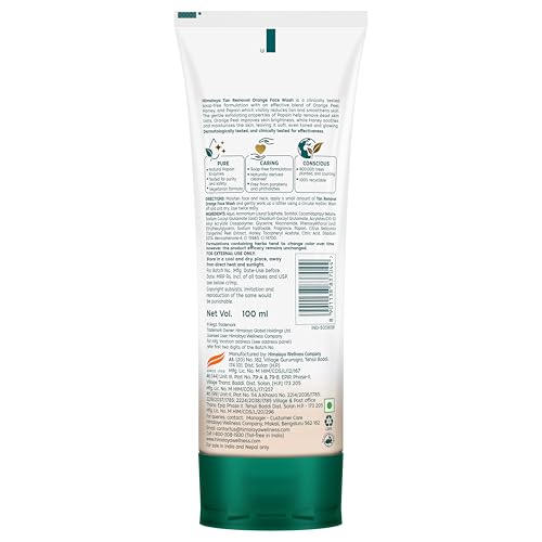 Himalaya Tan Removal Orange Face Wash, 100ml