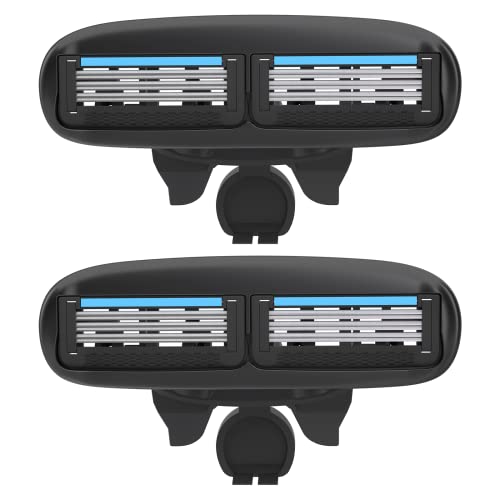 Metablade Replacement Blade Heads for Back Hair and Body Shaver, Blade Refill for Metablade Men's Back Shaver, 2 Count
