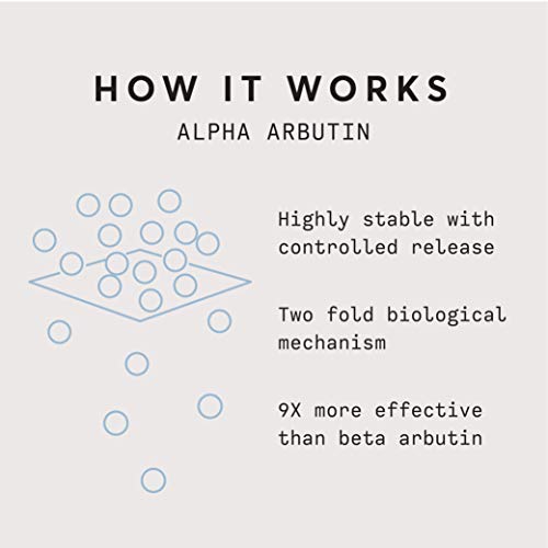 Naturium Alpha Arbutin Serum 2% with Alpha Arbutin, Niacinamide & Lemon, Face & Skin Care, 1 oz
