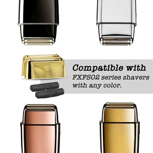 1Pack Golden Pro Replacement Foil and Cutters for Babylis FXFS02 Series MetalFX Double Foil Shavers