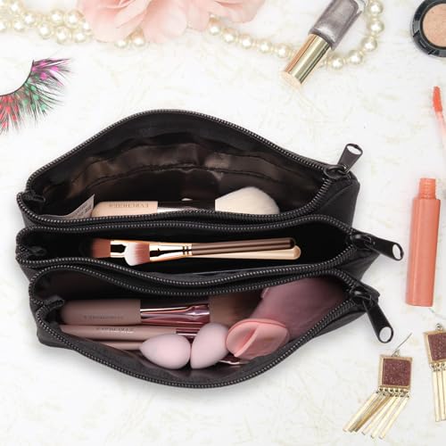 4Pcs Sublimation Blank Canvas Makeup Bags,Sublimation Makeup Bag Bulk DIY Heat Transfer Canvas Pen Case Pencil Cosmetic Makeup Bags Sublimation Bags with Zipper for Makeup Bag Travel Toiletry Pouch