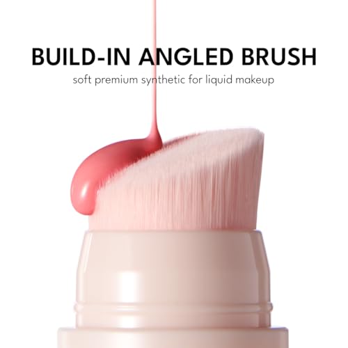 imakeupnow Liquid Blush Stick for Cheeks Natural Matte Finish Make Up, High Pigment Blush Stick Long-lasting Dewy Cheek Tint With Build in Brush#L001