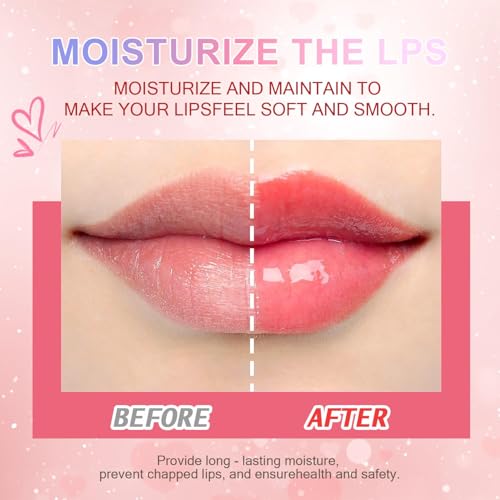 2025NEW-6 Colors Lip Tint Stain Set,Moisturizing and Hydrating Lip Gloss Pack, Non-sticky Fat Oil Lipgloss,Clear Lip Gloss and Glow Lip Oil for Woman£¨02#£©