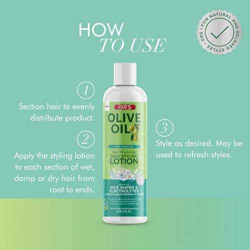 ORS Olive Oil Max Moisture Super Moisturizing Daily Styling Lotion 16 Ounces