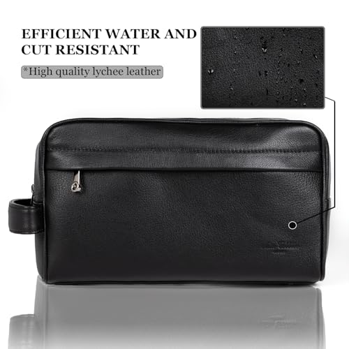 Toiletry Bag for Men - Leather Toiletry Bag for Men - Mens Toiletry Travel Bag -Travel Bag for Toiletries