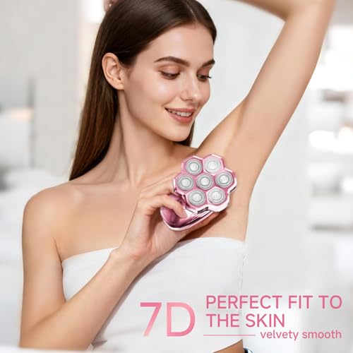 Electric Razors for Women Legs, 5-in-1 Electric Shaver for Women & Body Shaver, Waterproof Wet/Dry 7-Blade Women¡¯s Electric Shaver with Womens Facial Hair Shaver for Lady Face Underarms Public