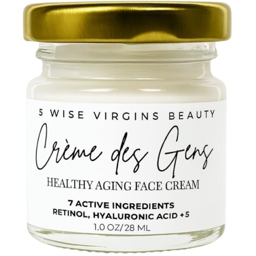 Cr?me des Gens Healthy Aging Retinol Cream with Hyaluronic Acid, Niacinamide & Ceramides ? Smooths Wrinkles & Fine Lines, Affordable, Simplified Skincare, Fragrance-Free, 1 Oz