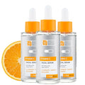 Global Beauty Care Vitamin C Facial Serum - Facial Treatment Serum with Hyaluronic Acid for Uneven Tone & Radiance Appearance Support, Fast Absorbing, Lightweight Hydration, 1.7 fl oz (3-Pack)
