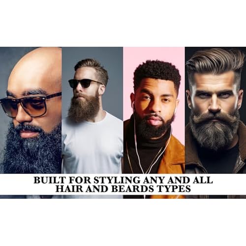 G.B.S Beard Brush & Beard Comb Set with Mustache Comb, Natural Boar Bristle Brush, Wood Fine Tooth Comb, Natural Beard Oil, Hair Styling Comb 5 Pc Grooming Kit For Men