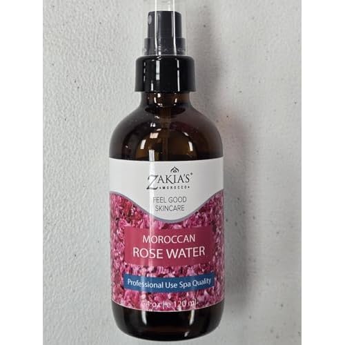 HYDROSOL Water Collection (Rose Water, 4 oz) - Moroccan Rose Water for Face & Hair - 4 oz