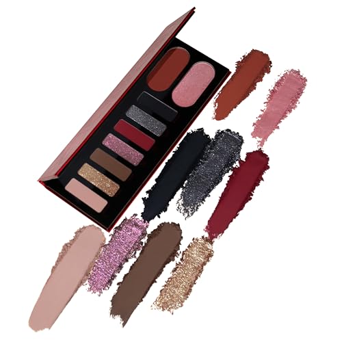 Chokehold Palette ? Vegan Eyeshadow Palette with Blush & Highlighter, 7 Highly Pigmented Matte & Shimmer Shades, Cruelty-Free Makeup Palette