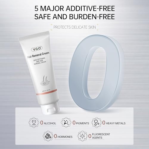 VGO Painless Bikini Gel for Women & Men, Unwanted Hair Removal for All Skin Types, 120ml / 4.06oz