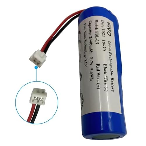 FIVO Replacement Battery for Wahl Clipper 5 Star Magic Clip Cordless, Senior Cordless, Sterling 4, Lithium Ion Cordless, Designer, Beretto, Super Taper Cordless, 93837-001, 3.7V 2600mAh