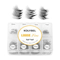 Premade Fans Eyelash Extensions 600 Fans 12D Handmade Volume Lashes Extensions 0.05mm Thickness 8-15mm D Curl Premade Volume Eyelash Extension Middle Stem Promade Lashes(600Fans-12D-0.05D,8-15mm)