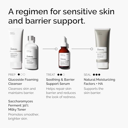 The Ordinary Soothing & Barrier Support Serum, Redness-Reducing & Hydrating Solution for Skin Barrier Recovery