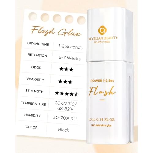 BL Lashes Ultra Plus | Lash Glue for Lash Extensions, Quick Drying Within 2-3 Sec, Up to 7 Weeks Long-Lasting Lash Retention, Black Adhesive for Professional Supplies (5g)