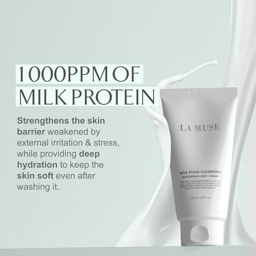 LA MUSE Milk Foam Cleansing - Naturally Derived Ingredients/Sensitive Skin/Skin Tone Milk Foam Cleansing - Naturally Derived Ingredients/Sensitive Skin/Skin Tone Care/Exfoliation Management
