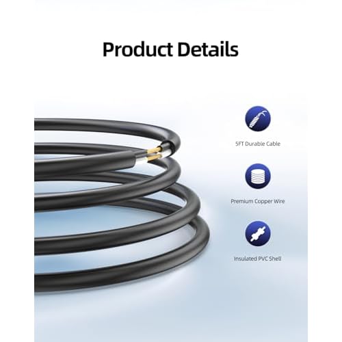 Nicpower 5V 5FT USB Charger Cord for Philips Norelco 2000 2400 2600 3600 3900 5400 5000X 7200 i9000 Wet & Dry Electric Shaver Series 3000 5000 7000, for Phillips One Blade QP2724 QP2834 Trimmer Razor